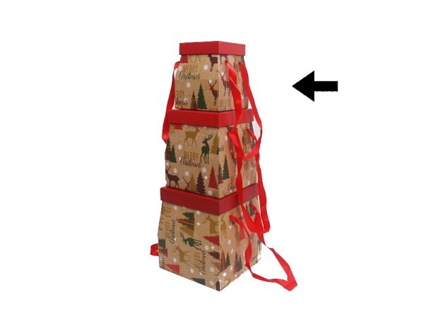 Geschenkschachtel Gerimport Moi quadratisch Tragschlaufen Grösse 1