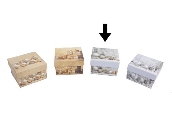 Geschenkschachtel Gerimport Noe quadratisch flach Motiv 3