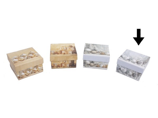 Geschenkschachtel Gerimport Noe quadratisch flach Motiv 4