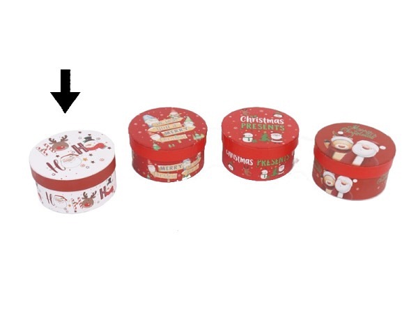 Geschenkschachtel Gerimport Prem rund Motiv 1