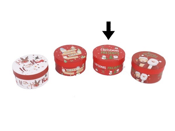 Geschenkschachtel Gerimport Prem rund Motiv 3