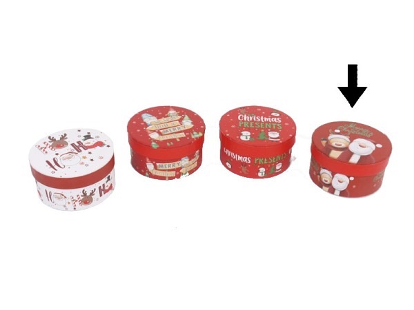 Geschenkschachtel Gerimport Prem rund Motiv 4
