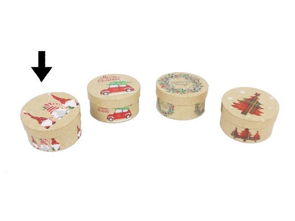 Geschenkschachtel Gerimport Liu rund Motiv 1