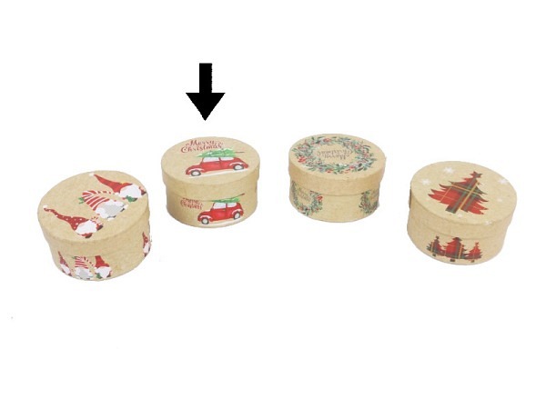 Geschenkschachtel Gerimport Liu rund Motiv 2