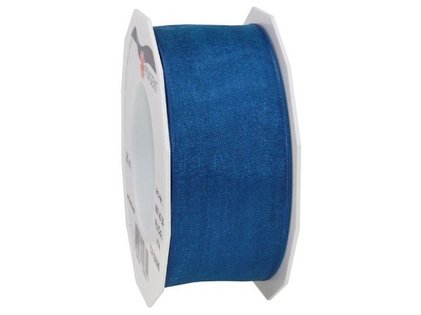 Geschenkband Präsent Organza 40mmx25m royalblau
