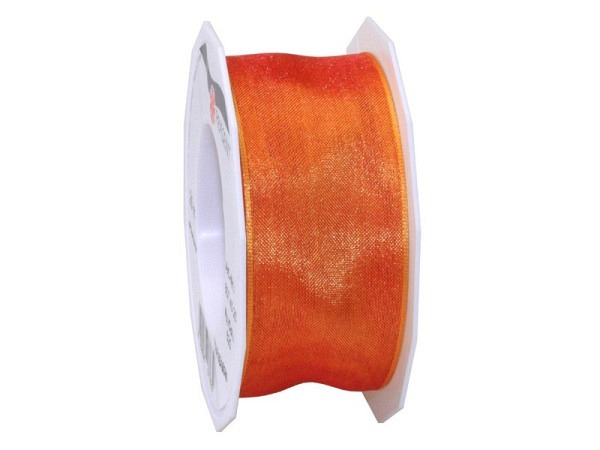 Geschenkband Präsent Organza 40mmx25m tangerine