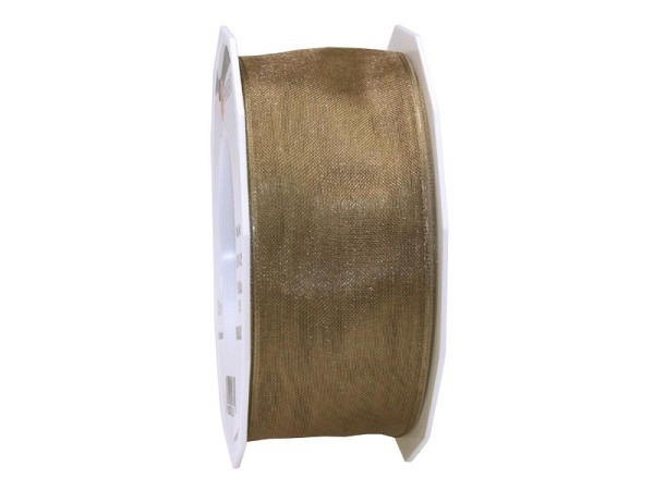 Geschenkband Präsent Organza 40mmx25m taupe