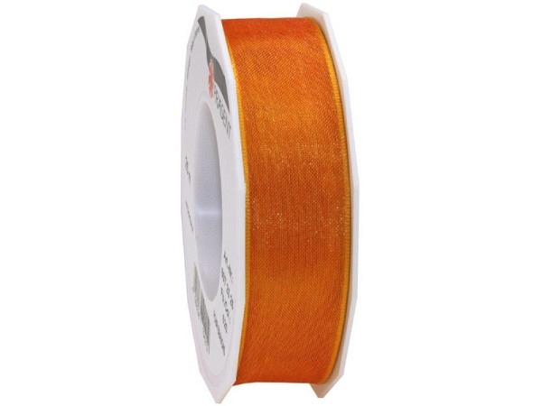 Geschenkband Präsent Organza 25mmx25m tangerine