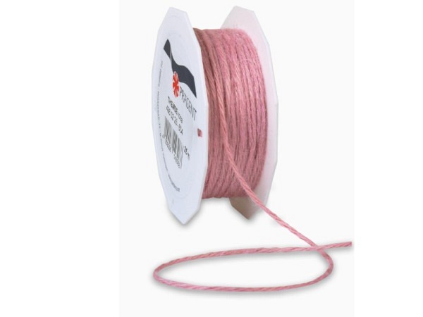 Geschenkband Präsent Jute Kordel 2mmx25m rosa