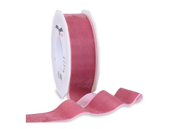 Geschenkband Präsent Samt 40mmx10m altrosa