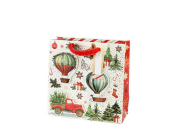 Geschenksack Artebene Nostalgie 3D, 25x25x11cm