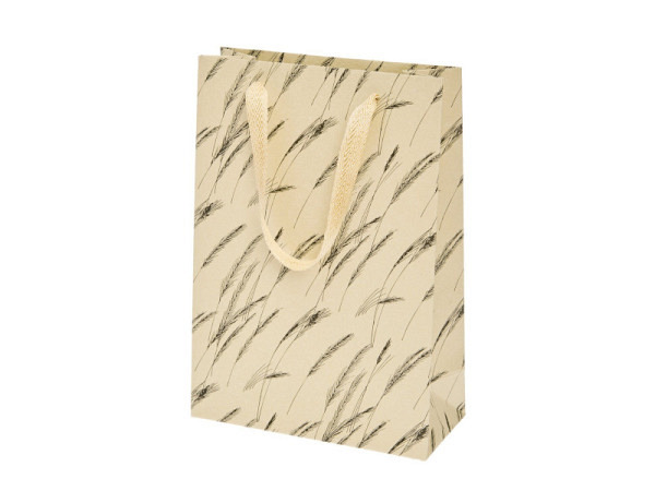 Geschenksack Rico Design Natur Gräser Schwarz M 18x26x8cm