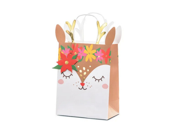 Geschenksack PartyDeco Reh 20,5x30x10,5cm