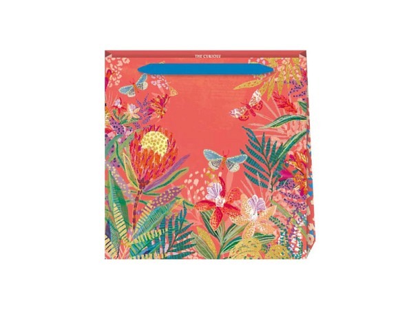 Geschenksack Butterflies Paradise Coral Grösse M 22x22x8cm
