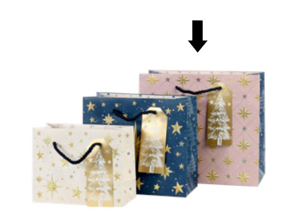 Geschenksack Artebene Sterne, 10x19x21cm