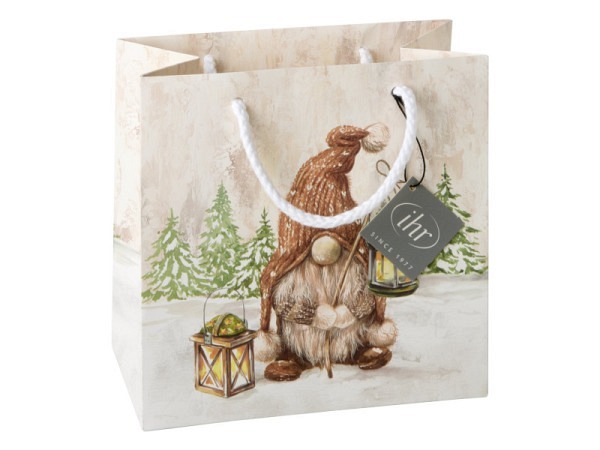Geschenksack Ihr Fiete 18x9,5x18cm beige
