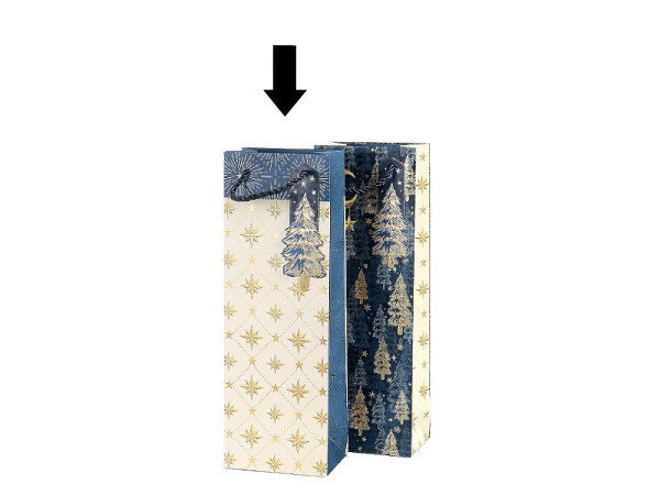 Flaschentasche Artebene Silent night Sterne 12x35x8cm
