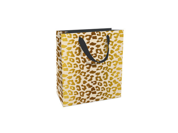 Geschenksack Braun&Company Go Wild Leo desert dust 18x21x8cm