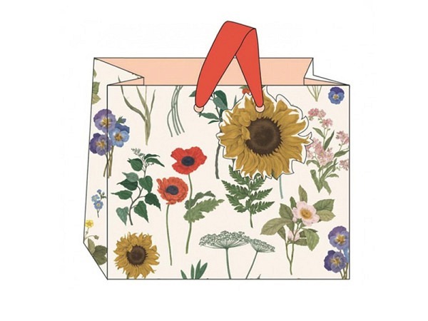 Geschenksack Theartfile Sunflower foral Landscape 25x20x10cm 