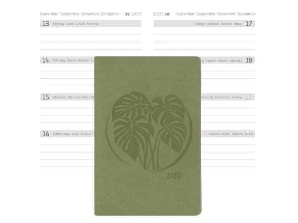 Agenda Simplex Ladytimer Pocket 7,5x11,2cm olive
