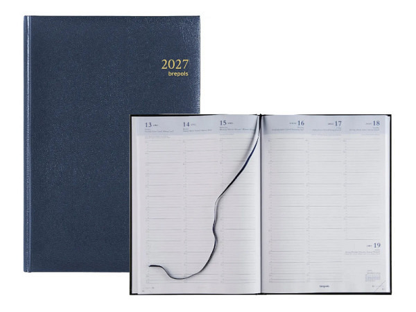 Agenda Brepols Omega 30 Lima blau