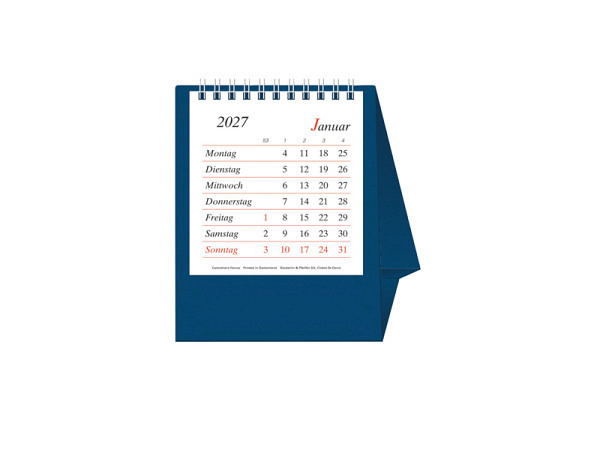 Tischkalender Novos Büro Pro Bristol D. 11,5x13,5cm