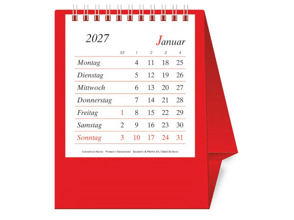 Tischkalender Novos Büro Pro Bristol D. 11,5x13,..