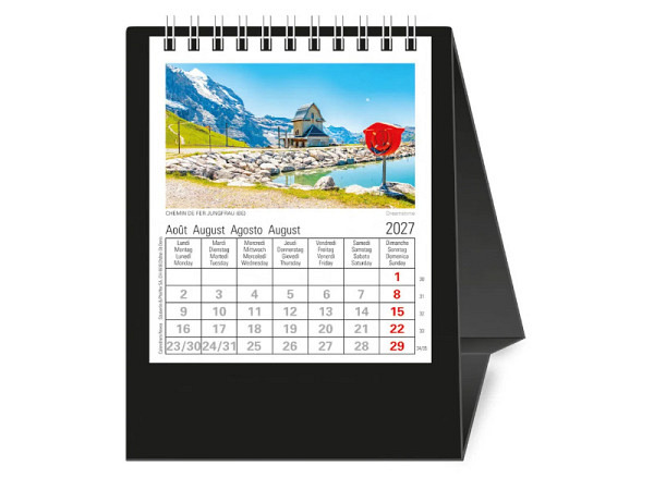 Tischkalender Novos Büro Thema Helvetia 11,5x13,..
