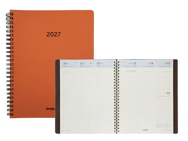 Agenda Brepols Timing Calvi orange