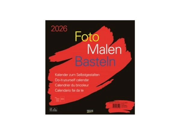 Bastelkalender Korsch Foto Malen schwarz 45,5x48