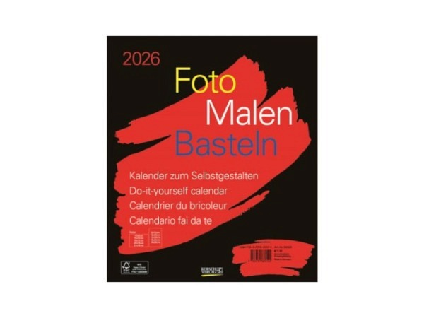 Bastelkalender Korsch schwarz 30x35cm