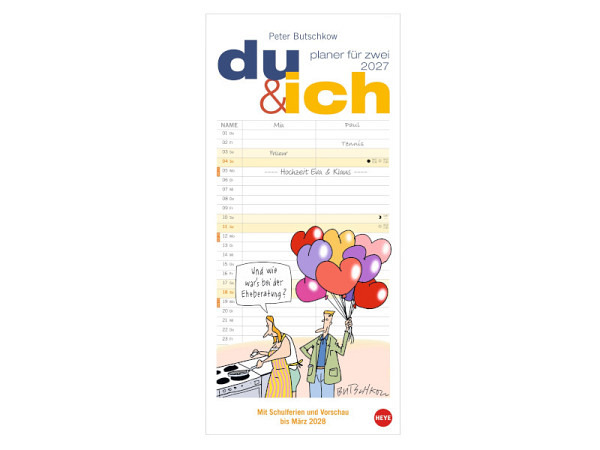 Familienplaner Heye Du & Ich Planer für zwei 16x..