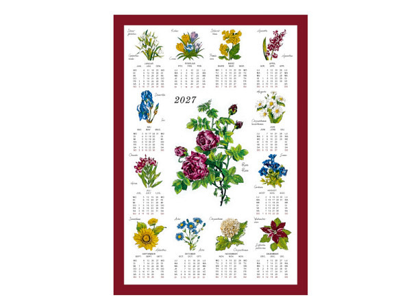 Stoffkalender Blumen 45x65cm