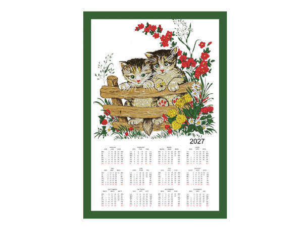 Stoffkalender Katzen 45x65cm 