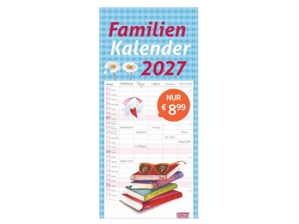 Familienplaner Heye Familienkalender 21x45cm