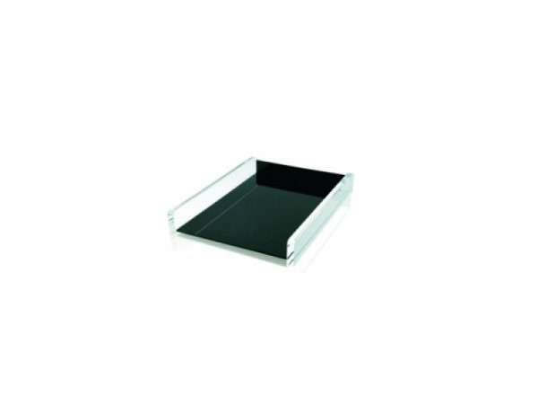 Briefkorb Wedo Acryl schwarz-transparente Briefablage