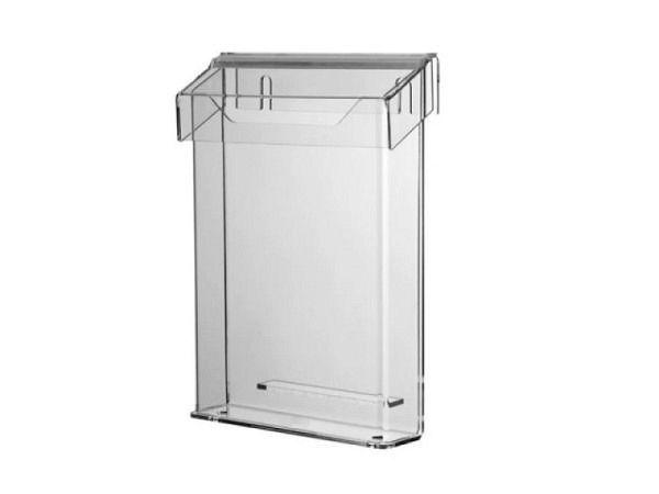 Wandfach Nil Acryl A4 hoch Prospekthalter outdoor mit Klappe