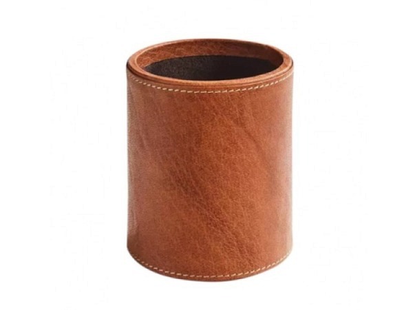 Köcher Brepols Maverick Rough Gear Leder cognac 8x9,5cm