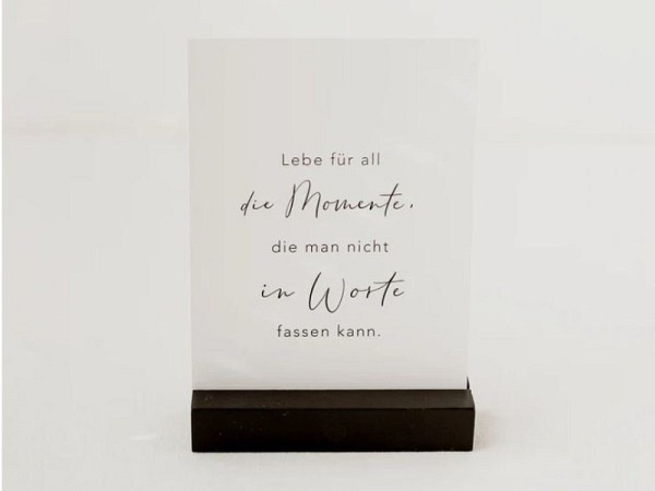 Kartenhalter Eulenschnitt Herz schwarz 2er Set