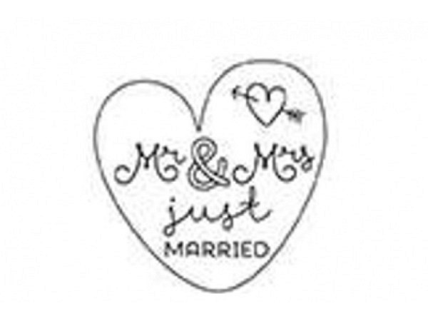 Stempel PaperPoetry Mr. / Mrs., Holzstempel im Format 35x35mm