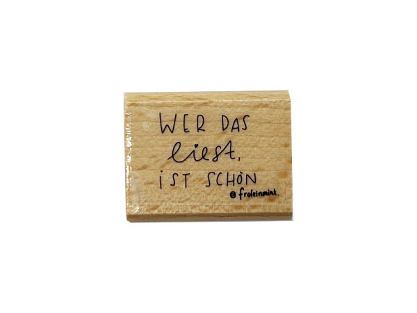 Stempel Frolein Mint Wer das liest, ist schön