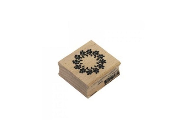 Stempel Artoz Ornament Kreis Holzstempel 40x40x19mm, Buchenholz