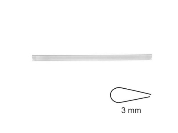 Klemmschiene 3mm grau A4, klemmt ca. 30Blatt fest