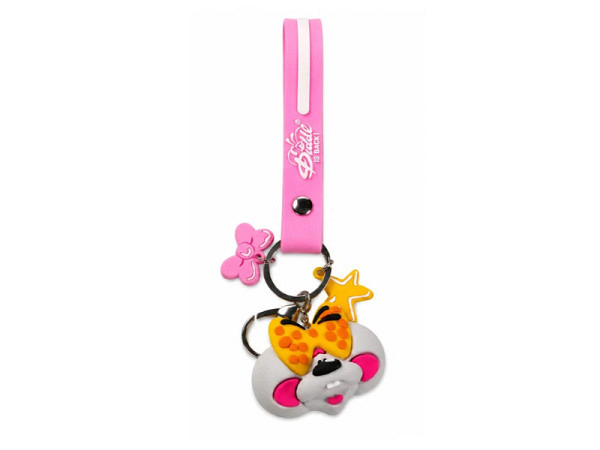 Schlüsselanhänger Diddl Figur Diddlina rosa