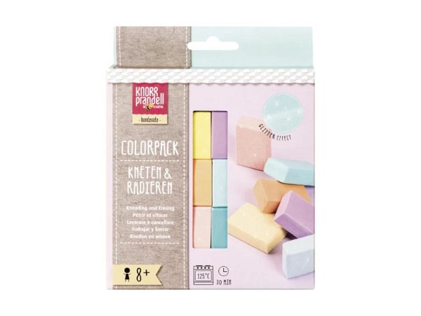 Radiergummi Knorr-Prandell Kneten und Radieren Colorpack Pastell