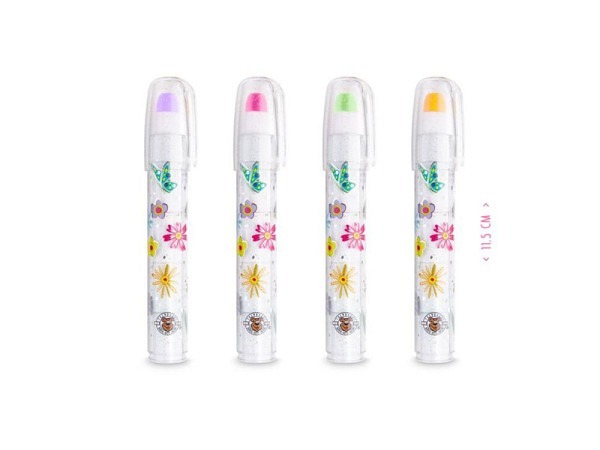 Radierstift Trendhaus Good Feelings Blumen weiss-transparent mit Blumen Motiven