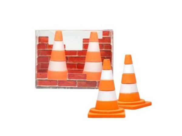 Radiergummi Trendhaus Pylone weiss-orange
