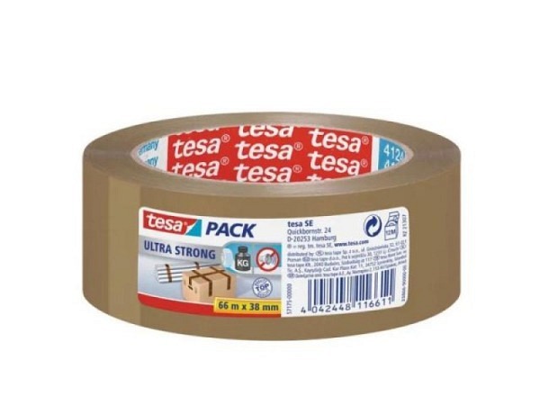 Verpackungsband Tesa Tesapack 38mmx66m Ultra Strong PVC braun