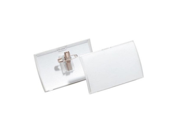 Namensschilder Durable ClickFold 75x45mm Kombiklemme