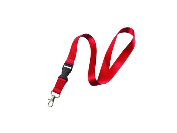 Ausweishalter Lanyard Textilband rot 1 Stk